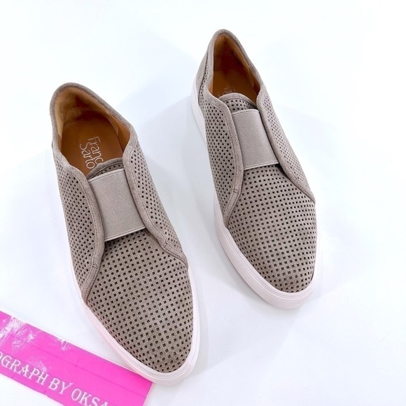 FRANCO SARTO NADINE SLIP-ON SNEAKER Gray  Suede size 9 M - Picture 5 of 15